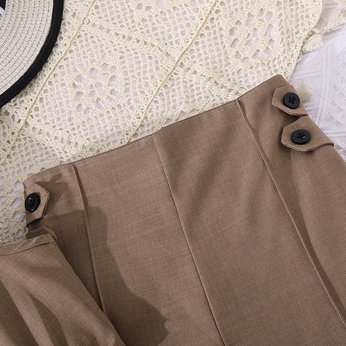 American and European Girls' Set 2026 Summer New Fashion Shoulder Strap Top Casual Wide Leg Suit Pants Two-Piece Set