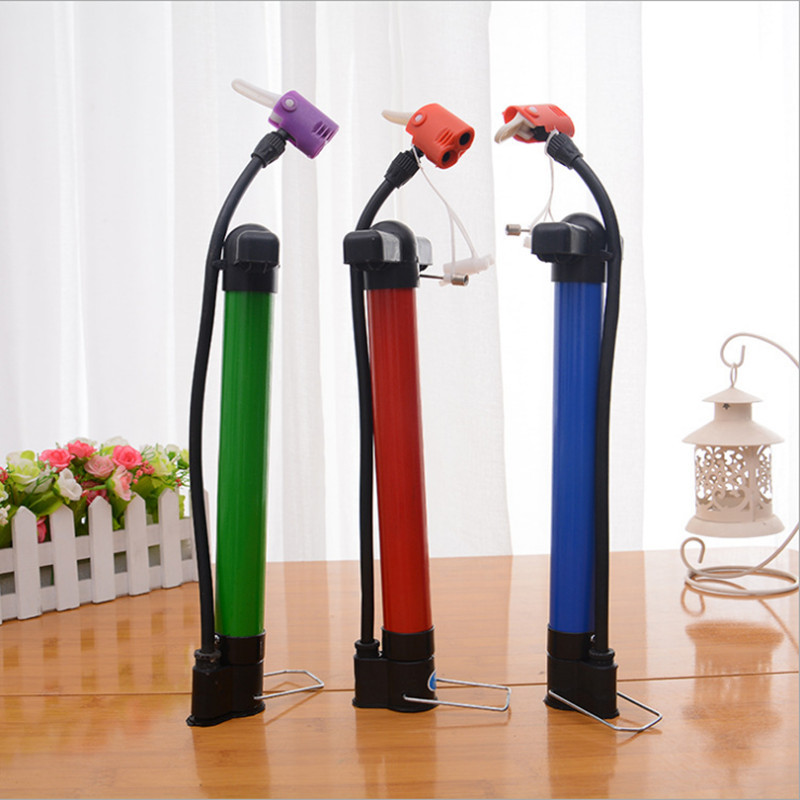 便携式山地车自行车美式嘴打气筒带球针篮球气球打气筒自行车赠品