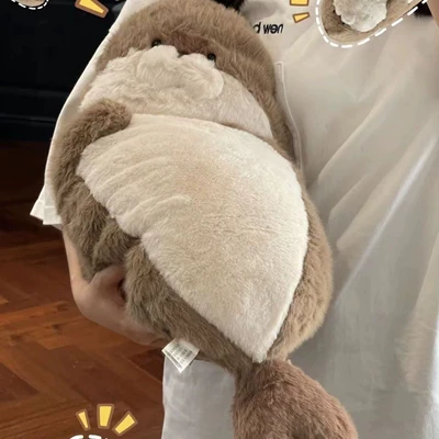 Seal Plush Toy Cute Bed Holding Sleeping Sea Otter Doll Super Soft Pillow Cloth Doll Aquarium Souvenir (Oyuncaq yastıqlar) - seal-45cm