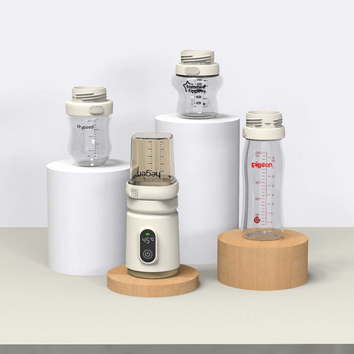 Cxinyoup Handheld milk warmer, breast pump, wireless children's milk powder to go out, keeps constant temperature