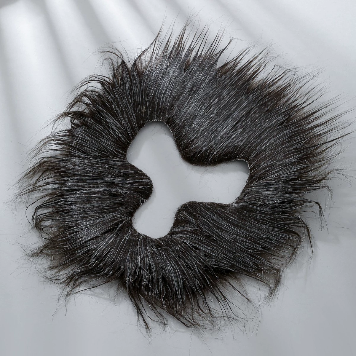 Реквизит для Хэллоуина: искусственная борода, черная, большая, мужская, бархатная, имитация бороды