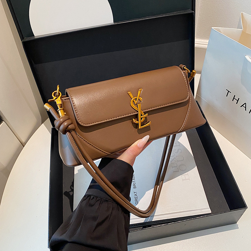 2026 New Cross-Border Women's Niche Versatile Baguette Bag Luxury Shoulder Bag Crossbody Bag European And American Style Underarm Bag - Thumbnail 2