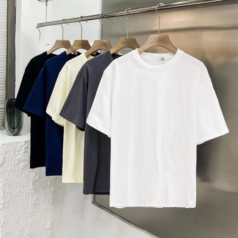 All-match men's fashion casual short-sleeved T-shirt shirt men's bodybuilding sports T-shirt top summer cotton T-shirt