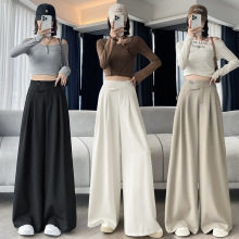 设计感西装阔腿裤女 2025秋季新款设计感气质高腰显瘦百搭休闲裤