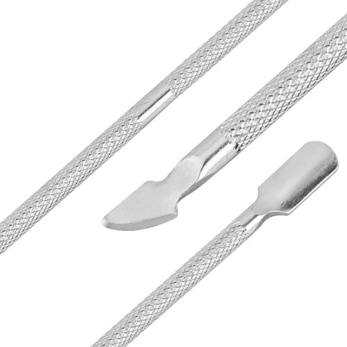 Manufacturer's stainless steel nail art pusher dead skin push-off nail double-ended small steel pusher nail art specialty tool