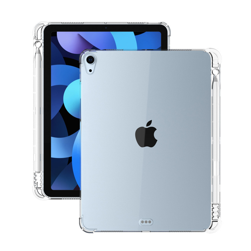Suitable for ipad air5 protective sleeve with Pen slot 2022 four-corner airbag anti-drop transparent air4 pen slot TPU