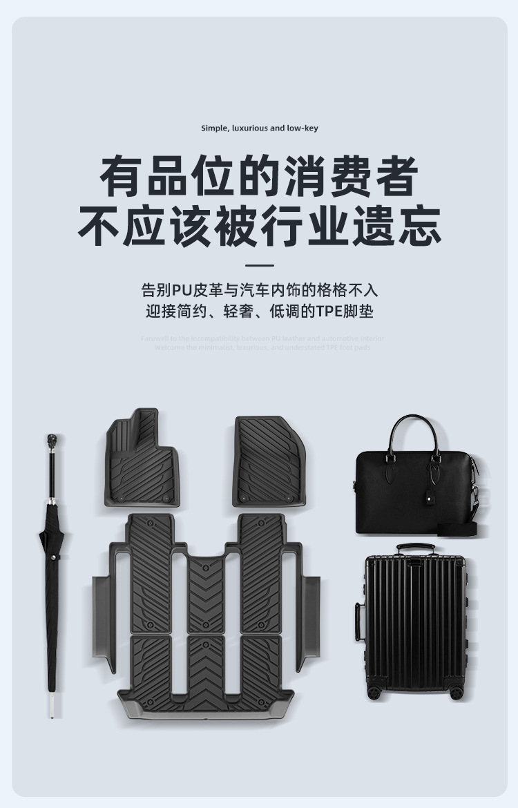 Car floor mats TPE for Lynk & Co 900 25