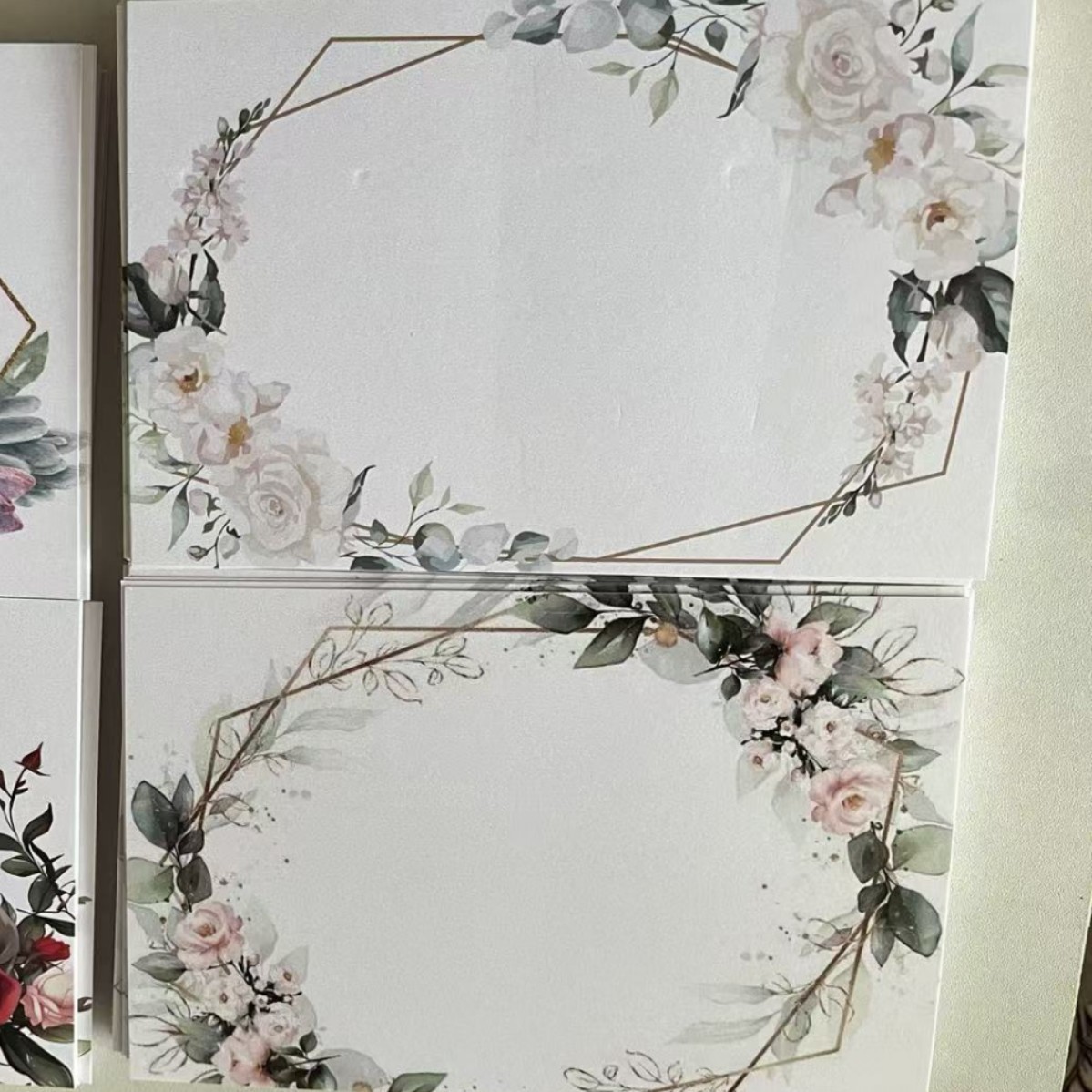 250克双面珠光纸印刷请帖内页