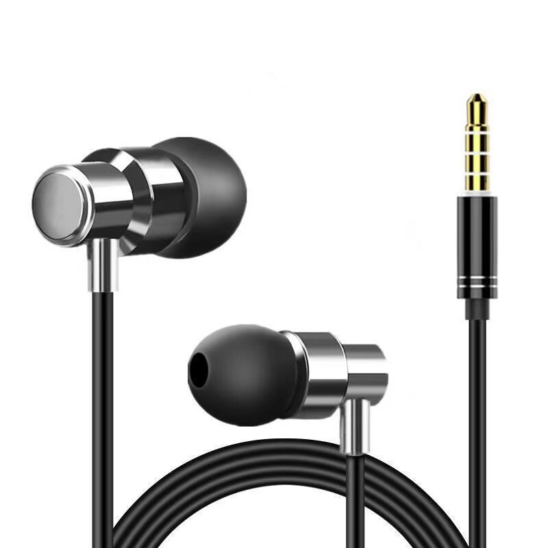 ノート入耳式2メートル長有線イヤホン3.5mm調律マイク付き携帯電話イヤホン重低音長線|undefined