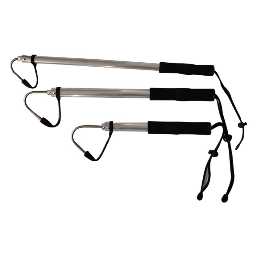 Gancho retráctil gancho de pesca dispositivo de pesca gancho de pesca suministros de pesca barco gancho de pesca artes de pesca gancho de aleación de aluminio