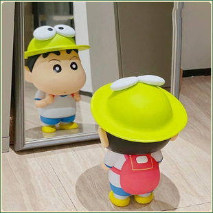 Crayon Shin-Chan Figure Frog Ornaments Peripheral Dolls Cute Office Desk Birthday