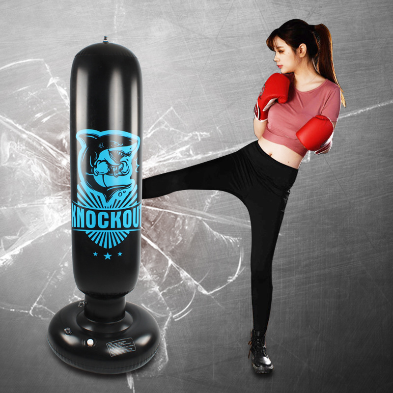 健身成人儿童拳击不倒翁充气沙袋 PVC充气拳击柱发泄健身器材|ru