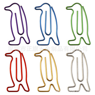 Penguin animal paper clip pink roll tail piggy page flamingo shaped paper clip note paper clip