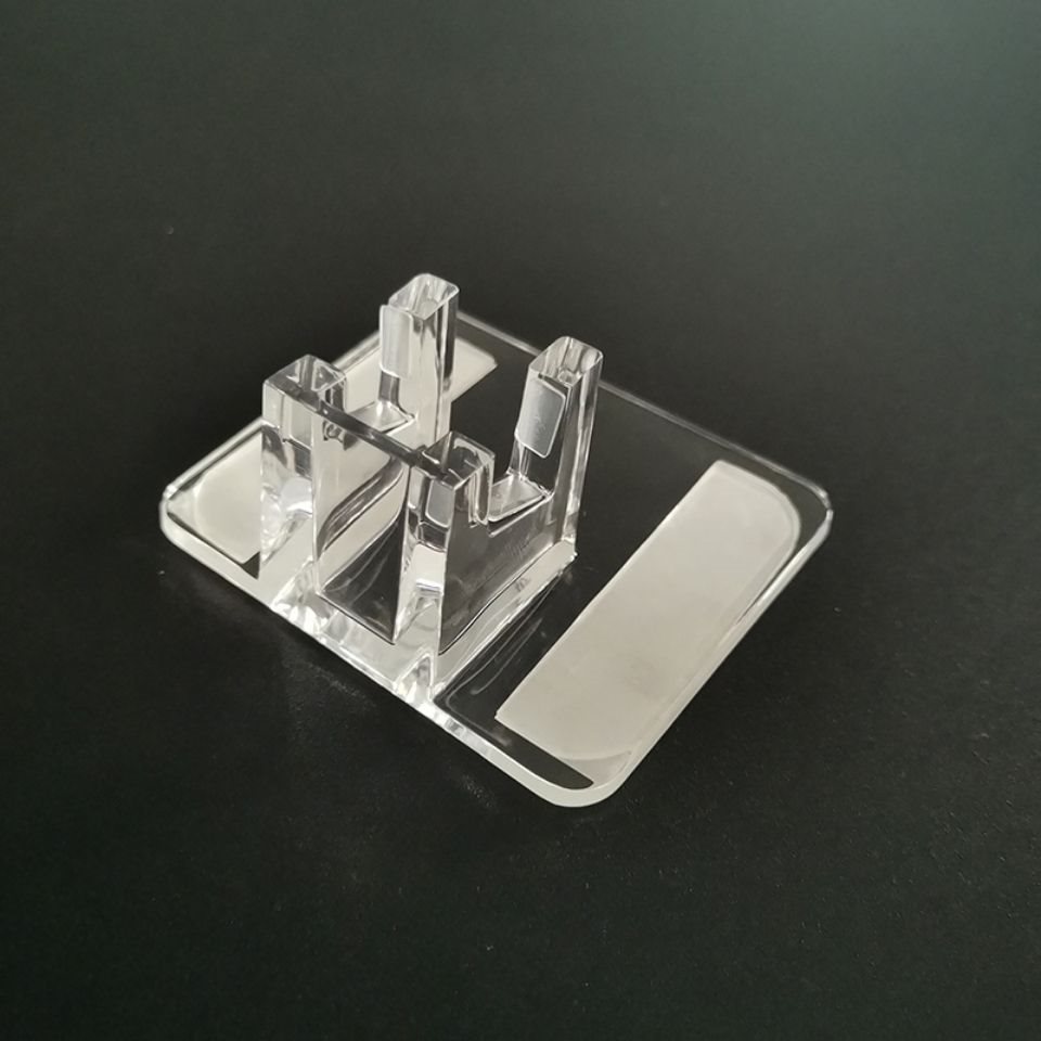 Mobile Phone Store Desktop Adhesive Mobile Phone Base Acrylic Mobile Phone Counter Display Stand Anti-Theft Device Holder