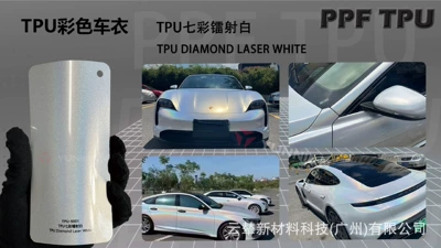 Automotive Film – Cross-Border Factory Wholesale Collection - 15215m-5-years-warranty-tpu-colorful-laser-white-water-sticker