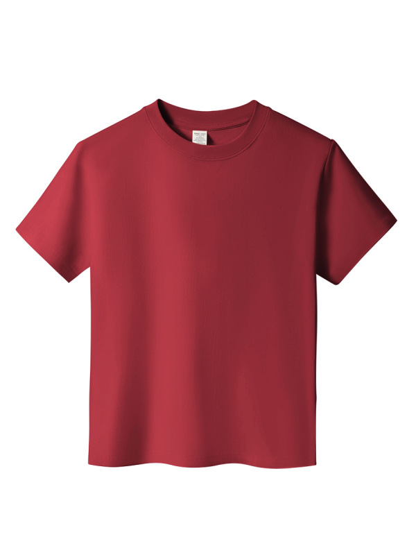 日系重ポンド純綿半袖tシャツレディースゆるいカジュアル丸首半袖男女同一タイプtシャツ上着ins|undefined