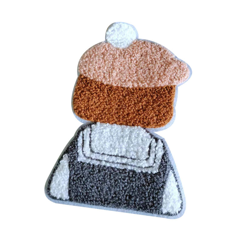 卡通刺绣布贴小孩背影毛巾绣衣服补丁贴服装辅料装饰批发