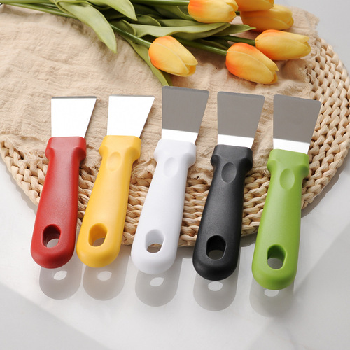 Stainless steel oil fume shovel kitchen cleaning shovel refrigerator defrost shovel range hood decontamination scroll knife cleaning tool