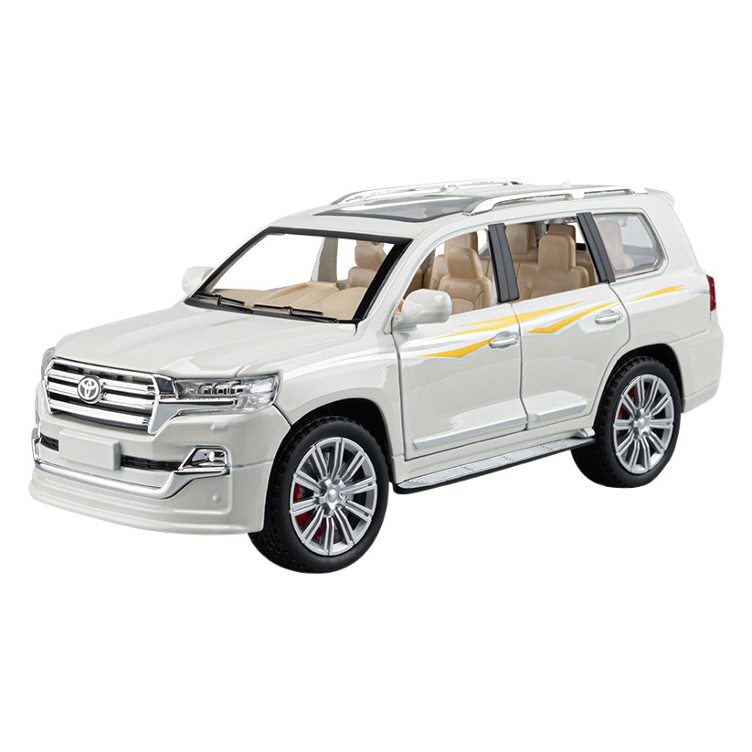 1:24 genuino autorizado landcoluze aleación coche modelo 6 abierto con luz efecto de sonido decoración coche de juguete