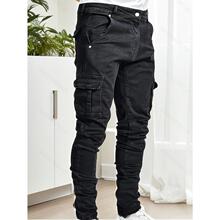 B 77476 Men's Stretch Skinny Jeans Side Pocket ��ʿ�����o��