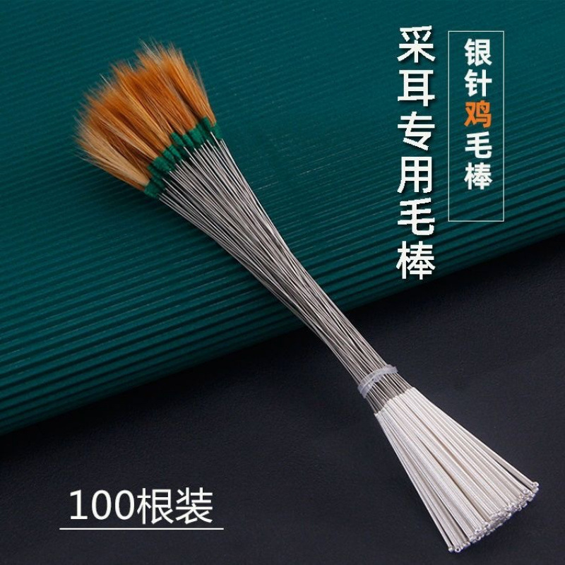 Herramientas de orejas, agujas de plata, palo de ganso, palo de caballo, palo de orejas, conjunto profesional de orejas, cuchara de orejas