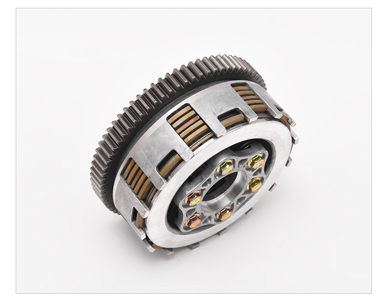 Customized tricycle motorcycle CG150 clutch assembly, 6 columns, 6 plates, thickened large drum, large hole/small hole motorcycle parts
