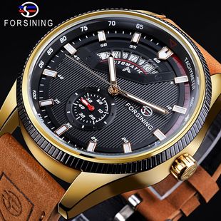 New forsining European and American style men's fashion casual hollow racing dial automatic mechanical watch