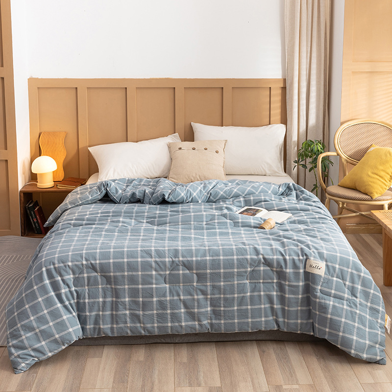 Four Seasons Universal Dormitorio individual Ropa de cama de algodón algodón algodón antibacteriano soja primavera y otoño edredón núcleo invierno image 14