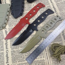 热门蝴蝶375户外D2钢高硬度锋利直刀多功能生存战术便携求生刀具