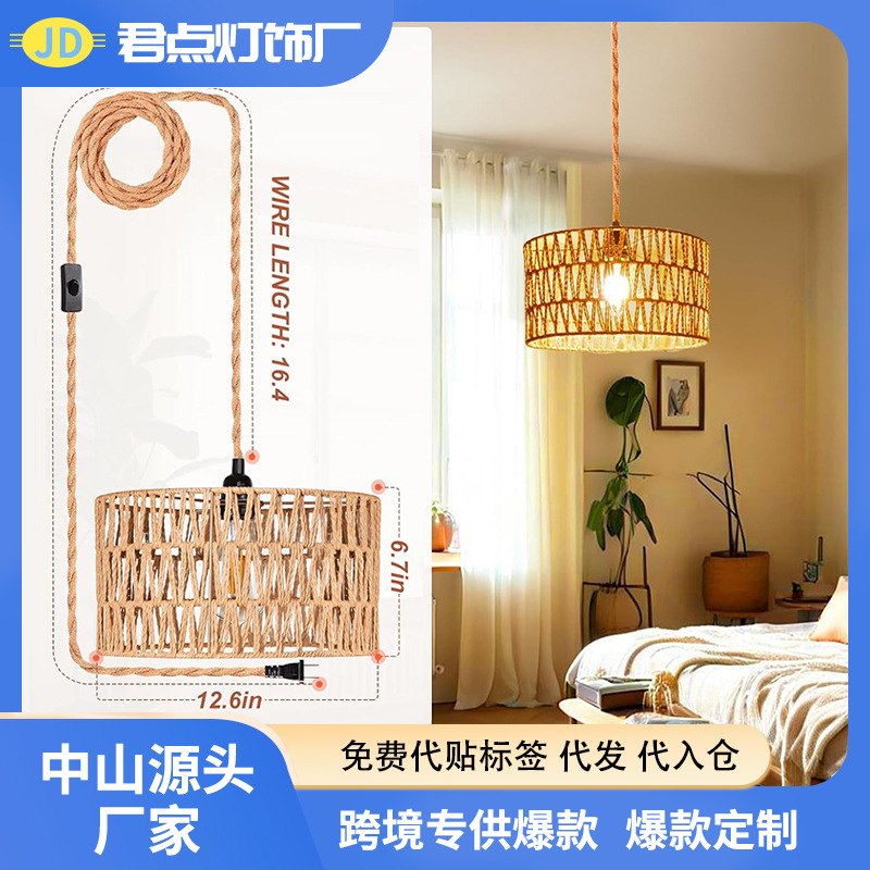 Explosiones transfronterizas dedicadas a Zhongshan lámparas industriales retro estadounidenses de hierro artesanal candelabro de vidrio lámpara de pared lámpara de techo