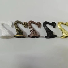 厂家直销锌合金材质金属挂钩 天花板挂钩 量大从优， 电泳黑喷白
