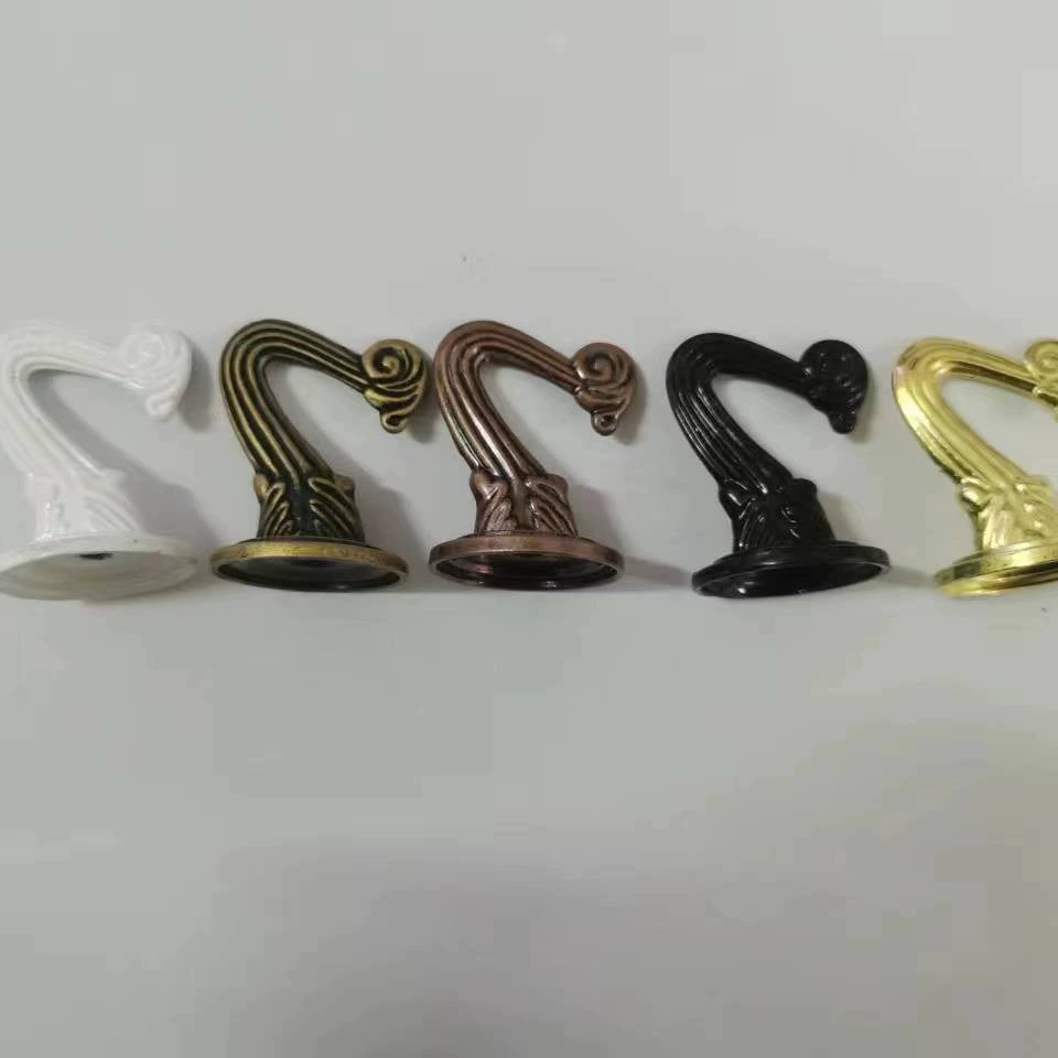 Завод прямой цинковый сплав Материал металлический крюк Потолочный крюк Большой выгодно, электрофорез черный спрей Белый