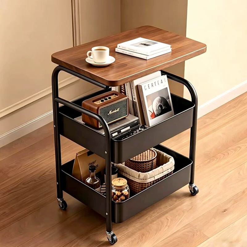 Second-Hand Movable Trolley Storage Rack Bedside Table Living Room Sofa Side Table Coffee Table Snack Storage Rack Second-Hand Movable Trolley Storage Rack Bedside Table Living Room Sofa Side Table Coffee Table Snack Storage Rack