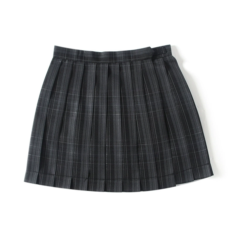 Японский колледж с высокой талией в клетку Carbon и серая клетчатая юбка JK Униформа юбка плиссированная юбка школьная форма