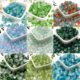 Glazed Glass Beads Bracelet Scattered Beads Batch High Transparent Handmade DIY Jewelry Accessories Hand Beaded Material Bag Accessories