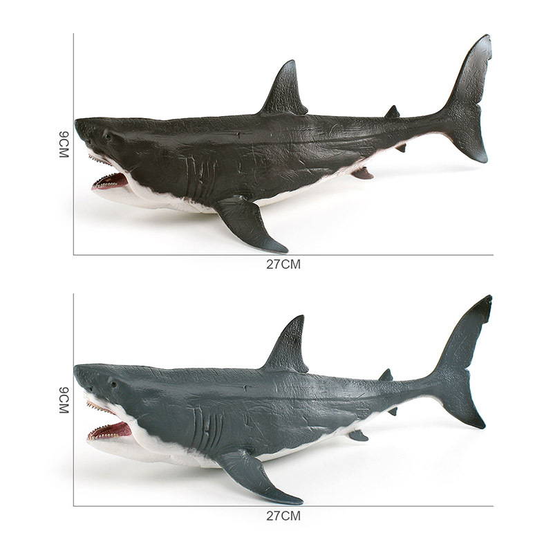 Simulación Marina animal gigante diente tiburón blanco tiburón espiral diente tiburón hueco modelo simulación Vida Marina adornos estáticos