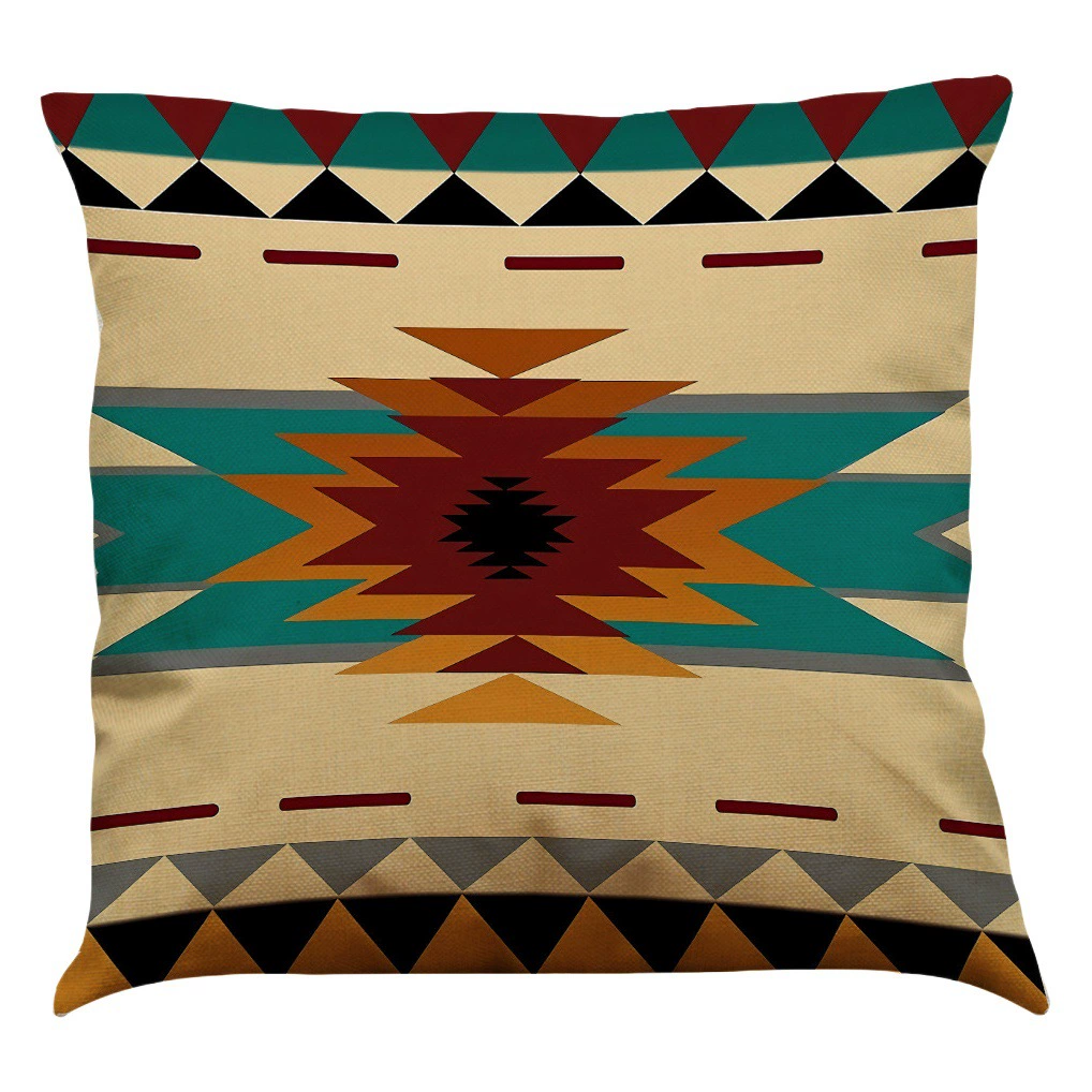 Amazon трансграничная бестселлерная скандинавская простая льняная наволочка с геометрическим узором, домашняя подушка для дивана, Прямая доставка jit