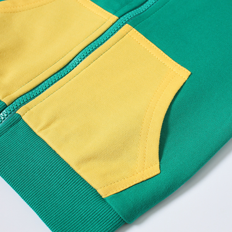 Ropa DE LOS NIÑOS nueva historieta del otoño suéter con capucha tridimensional abrigo suéter de los niños delantero y trasero impreso superior moda