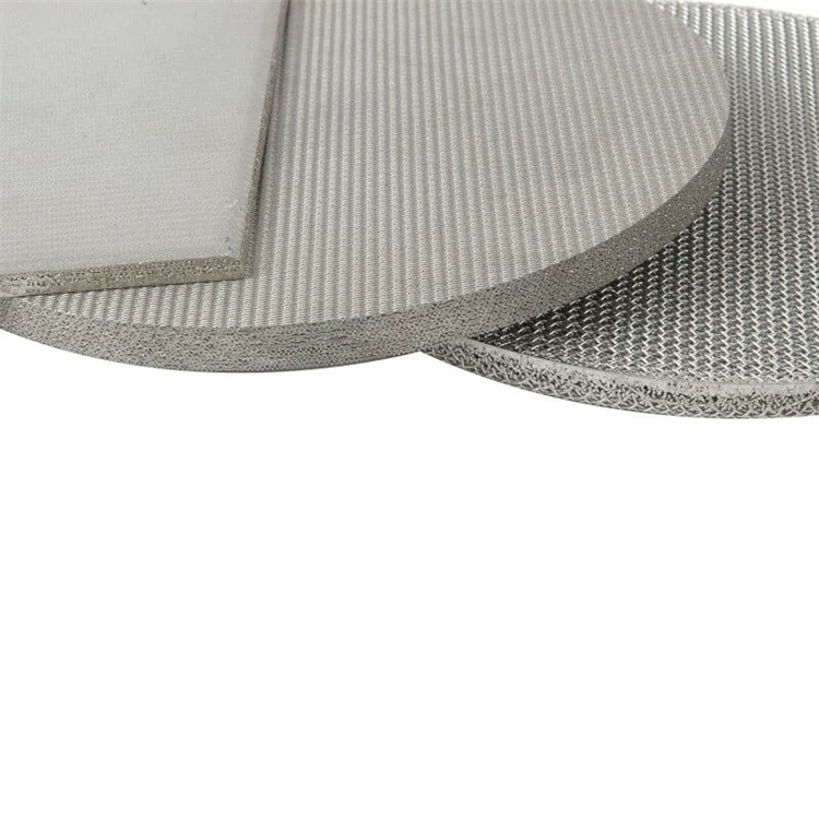 Пятислойный высокоточный круглый спеченный лист диаметром 30 см, обработка различных прецизионных промышленных спеченных сеток под давлением