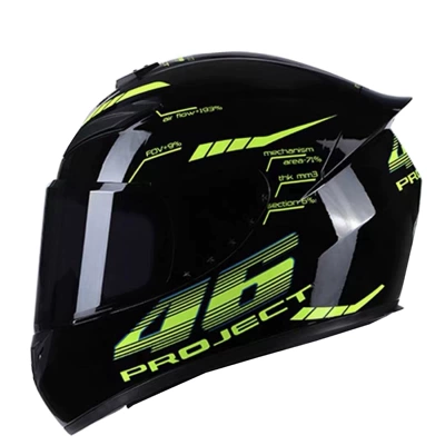 Motorcycle Safety Supplies — Full-Face Helmet for Men and Women - foreign-trade-model-fashion-46-black-mirror-s