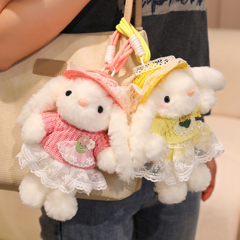 Nuevo lindo cambio West Highland peluche muñeca colgante llavero al por mayor bolsos de chicas colgante muñeca al por mayor