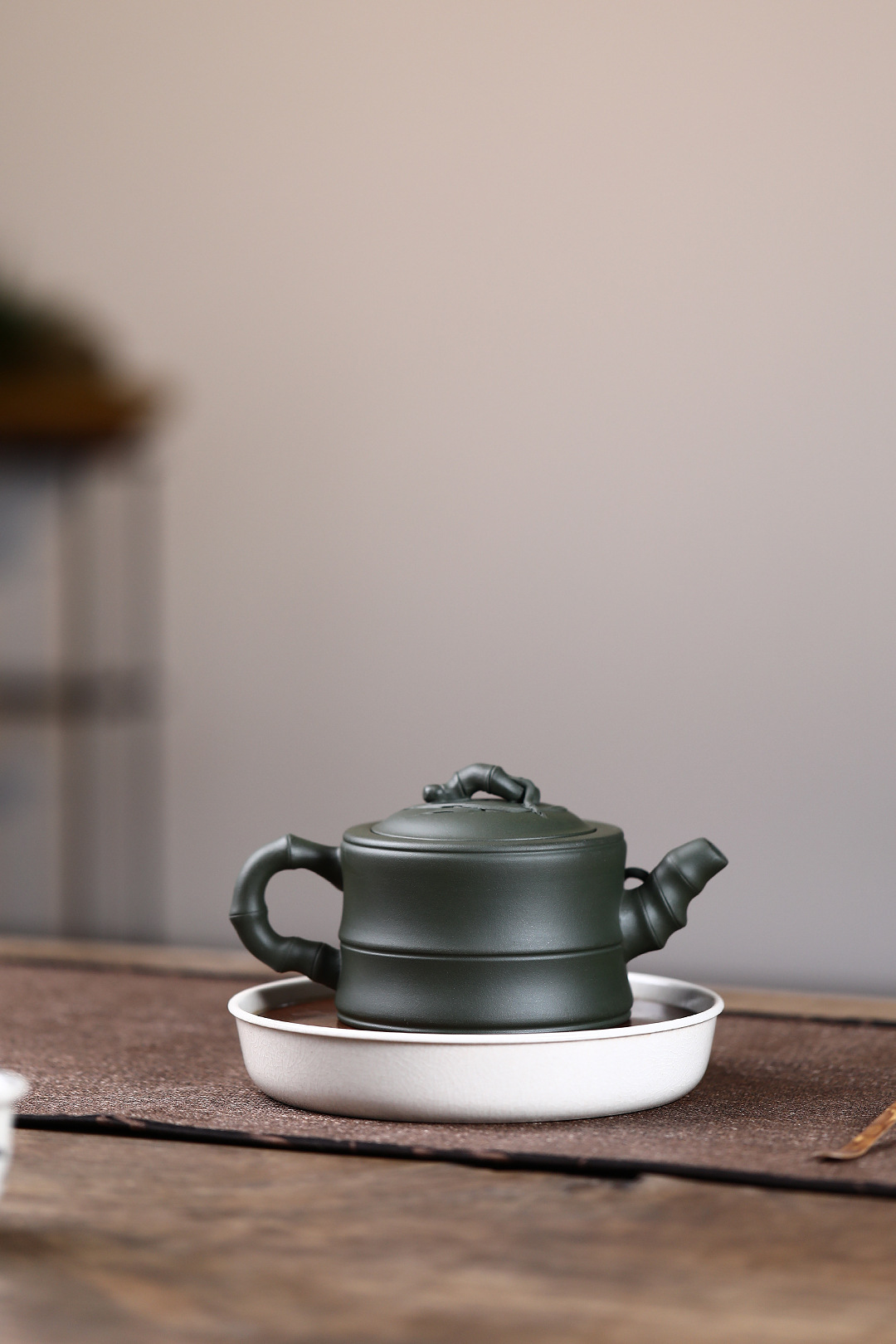 Handmade Green Mud Purple Sand Teapot – Bamboo-Inspired Design 17 O1CN01QNxHuQ1wAnJACApey !!2213306496268 0 cib