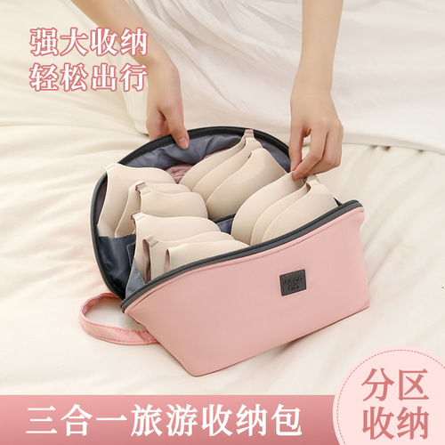 Portable Waterproof Travel Bra Panty Underwear Organization Storage Bag Large Capacity Multifunctional Washable Storage Bag