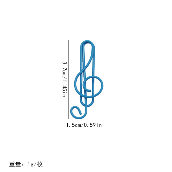 Nuevos productos 21 notas de color clips pet línea de plástico encapsulado de alto tono de música pin con fábrica de embalaje en stock