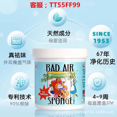 美国badair空气净化剂新房汽车去异味除甲醛清除剂400g净化空气