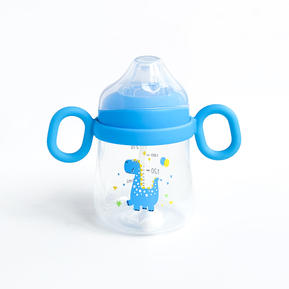 Fabricante de origen Taza de agua para niños Taza de pico de pato Taza de paja Taza de plástico Taza de agua 360 Serie completa de tazas para bebés