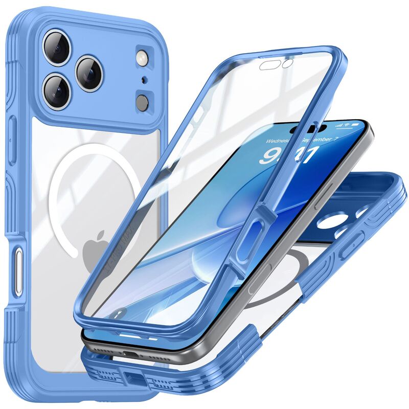 户外适用苹果17透明三防手机壳磁吸iPhone17Air防震ProMax防摔壳|undefined