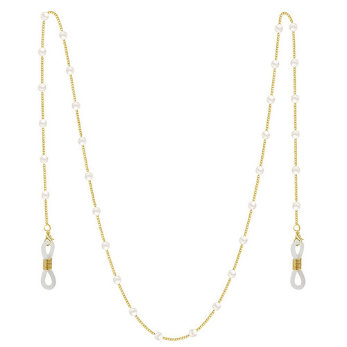 Amazon cross-border new products, versatile trendy chains for literary and artistic youth, non-slip chains, handmade pearl glasses chains