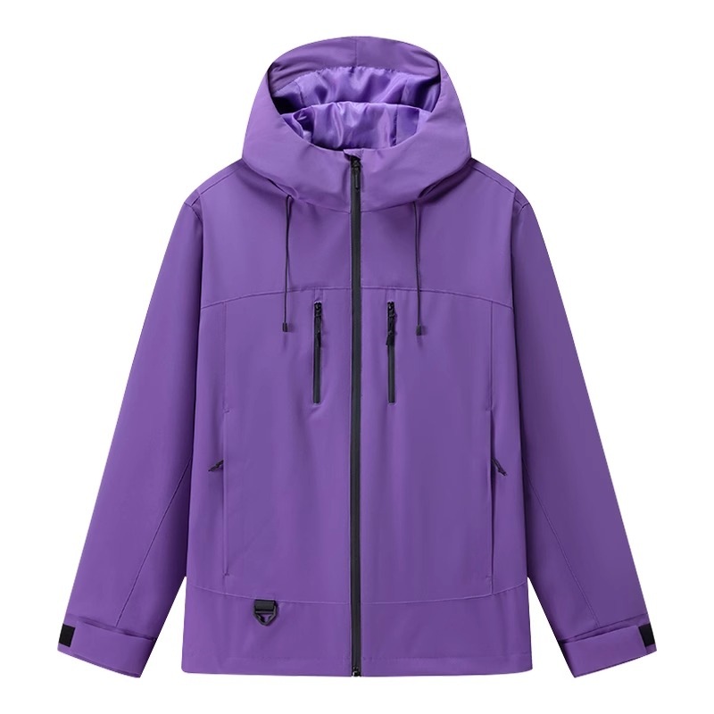 短款冲锋衣女2025新款春秋季户外小个子防风运动薄款定制LOGO外套