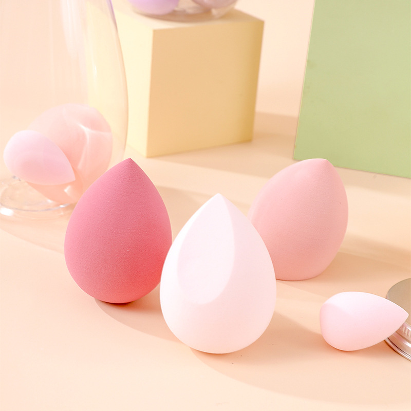 Conjunto de huevos de maquillaje transfronterizos botellas de floating polvo 6 paquetes de polvo super suave no comer huevos de esponja de maquillaje mini huevo de maquillaje